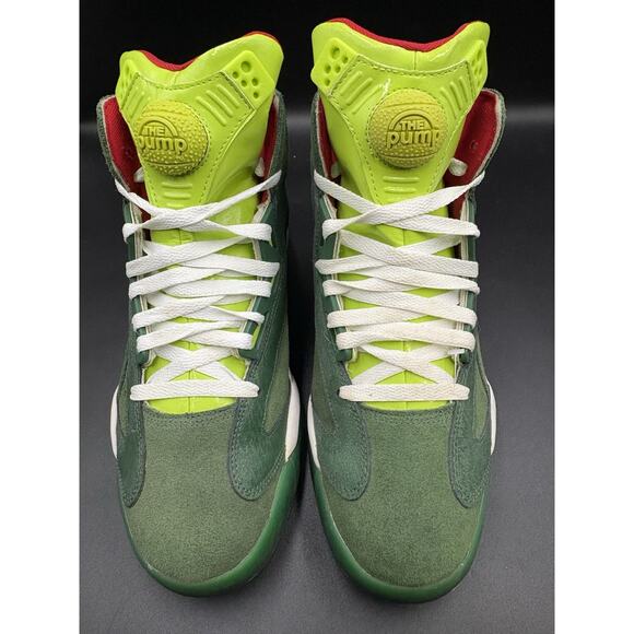 Reebok Shaq Attaq “Ghost of Christmas Present” Grinch Pump 9 mens 2013 Sneakers main image 8